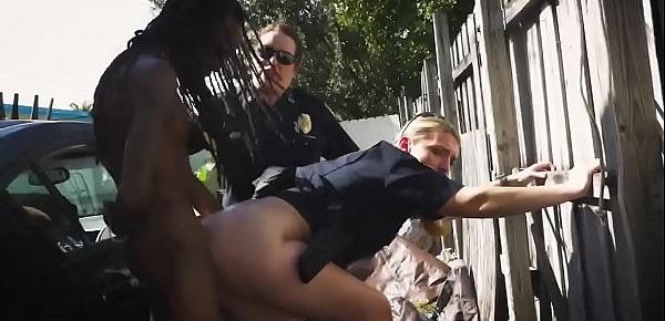  Black dude pounding two hot cops